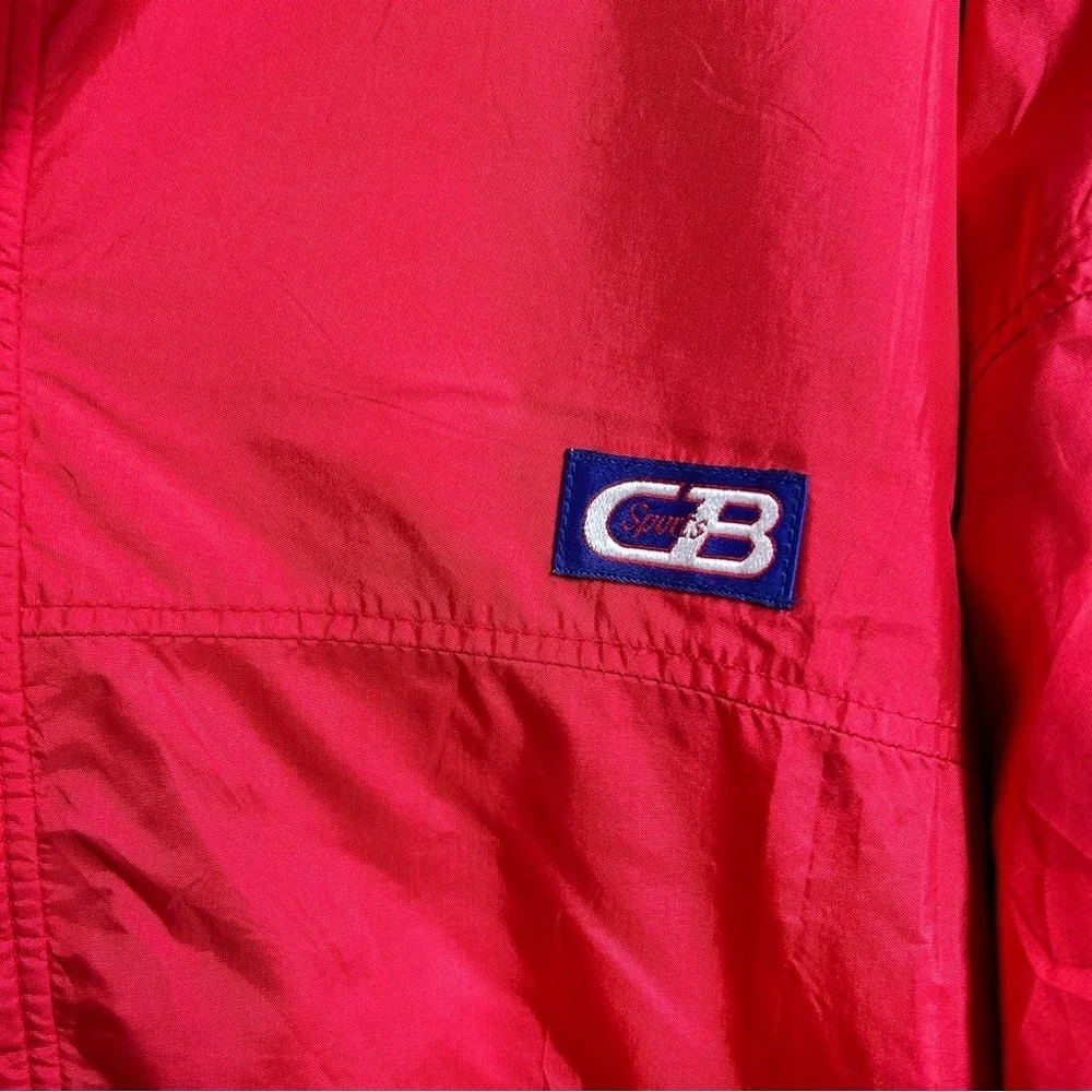 Vintage CB Sports Jacket Goretex Red w/Blue Purple Fleece 1989 Men's Size Medium